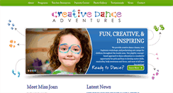 Desktop Screenshot of creativedanceadventures.com